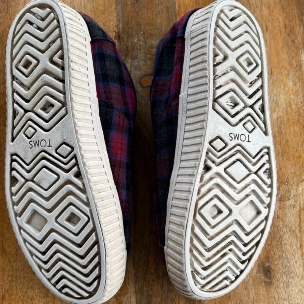 Toms printed plaid